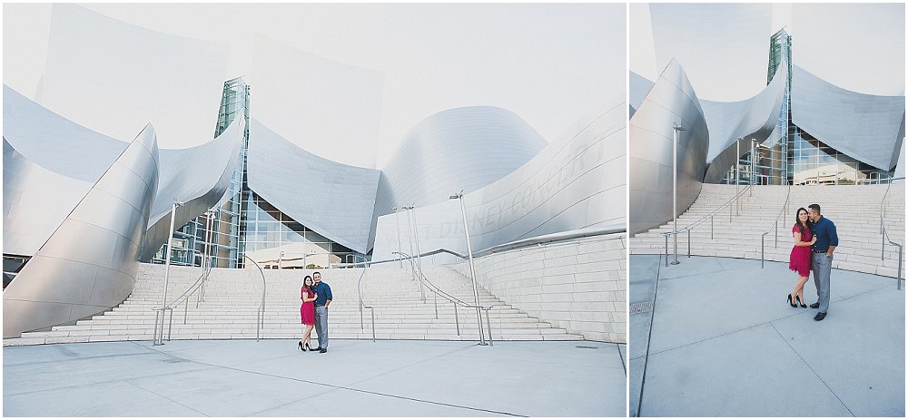 Walt Disney Concert Hall Engagement Pre Wedding Photography Los Angeles